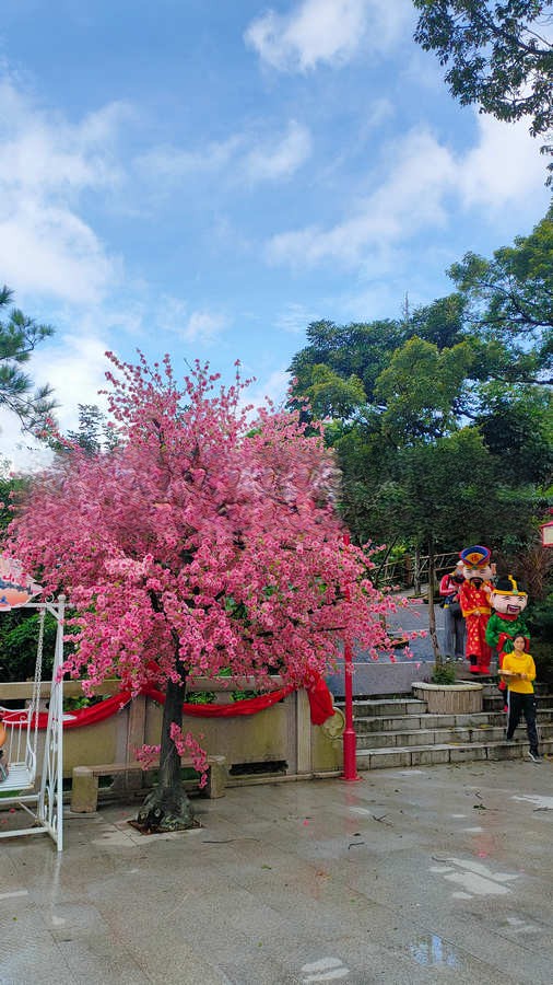 红花岗仿真花树藤花